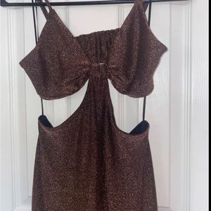 DYNAMITE Cut Out Midi Dress